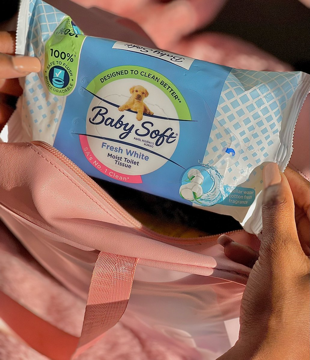 The <a href="/BabySoft_SA/">Baby Soft South Africa</a> Moist Toilet Tissues gives me that clean feeling on the daily! It’s soft and safe to flush after use.

Get it delivered in 60 minutes on Sixty60: bit.ly/3Xu7u0x

#CleanIsAFeeling #PlasticFree #EcoFriendly #Biodegradable #MoistToiletTissue #BabySoftSA #Ad
