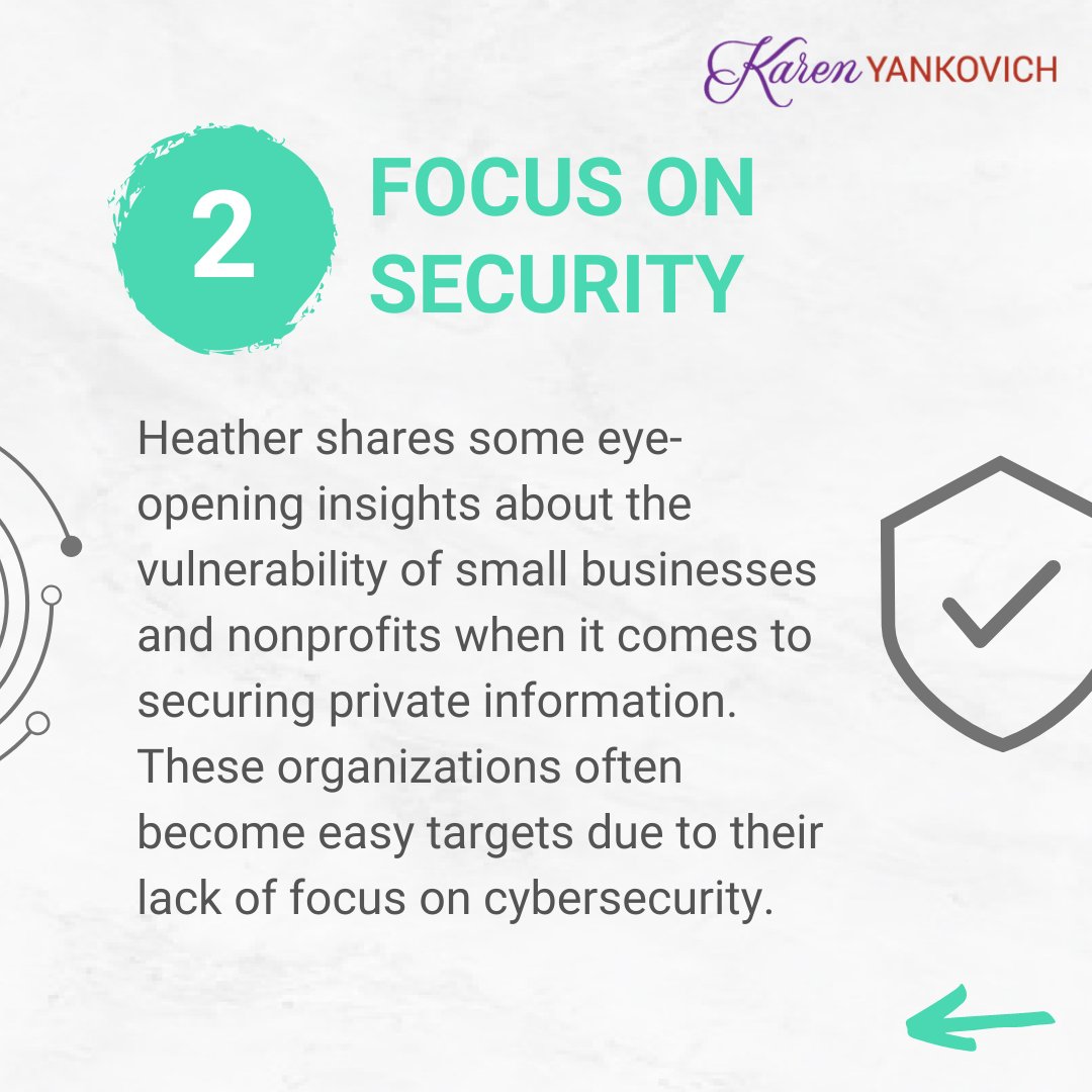 karenyankovich's tweet photo. Are you leaving your business vulnerable to cyber threats? Discover essential steps to enhance your business security in this eye-opening episode with @heather_noggle. Don't miss out! https://t.co/GY5OXQz5If
#BusinessSecurity #CyberSecurity #LinkedIn #GGGR #GoodGirlsGetRich https://t.co/yBbTLDapmj