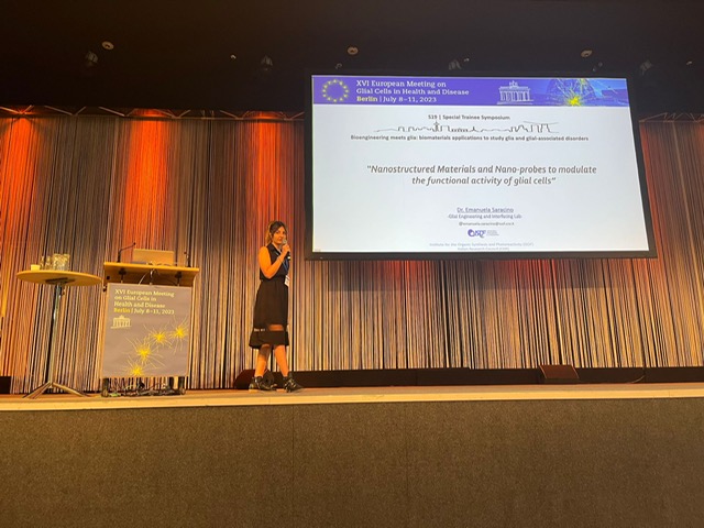 Cnr_Isof's tweet photo. Glia Engineering and Interfacing lab from ISOF gave a contribute at Glia Meeting in Berlin 2023 with a big success! Let's see their pictures and contribute in oral talk, chairs and posters @Astrotechproje1 @emanuelasaraci4 @Giorgiaco92 @RobertaFabbri6 https://t.co/ui54nlbse3