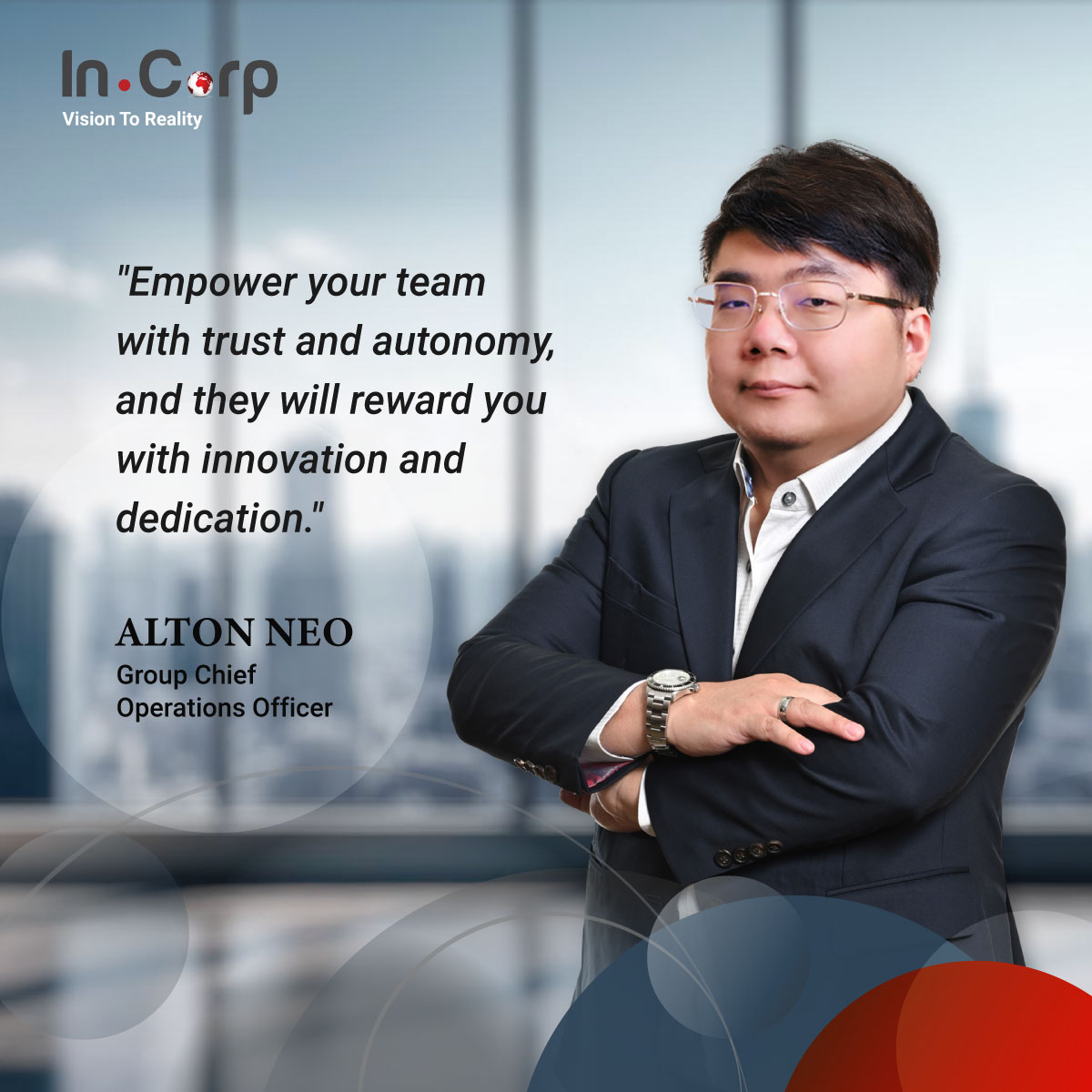 incorpglobal's tweet photo. At InCorp Global, we foster an environment that values autonomy, allowing our teams to excel.

Experience the transformative power of InCorp's dedicated team in unlocking your business potential!
https://t.co/zpOOB9V4vw

#InCorpGlobal #Leadership #Teamwork #Innovation https://t.co/G3PAV6Q5Zt