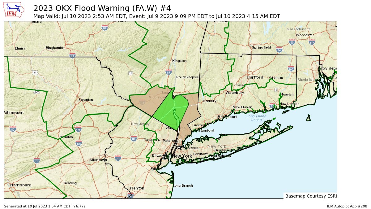 New York Metro Weather on Twitter: "OKX extends time of Flood Warning for  Orange, Putnam, Rockland, Westchester [NY] till Jul 10, 4:15 AM EDT  https://t.co/Zk2XZ357va https://t.co/TKGh3rReoh" / Twitter