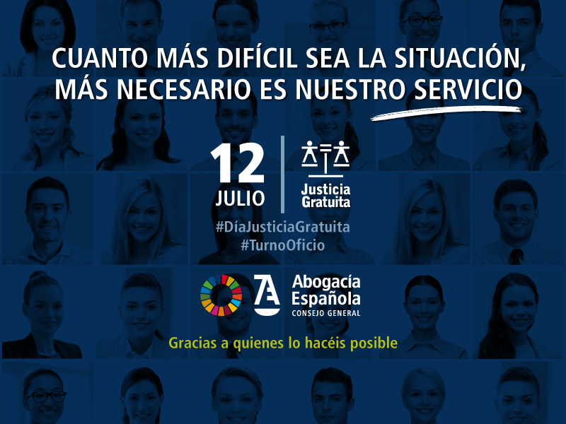 #DíaJusticiaGratuita Exigimos que se garantice  que las actuaciones de los profesionales de la abogacía que hayan de ser asumidas por imperativo legal o judicial, a través del #TurnoOficio, obtendrán la correspondiente compensación económica.