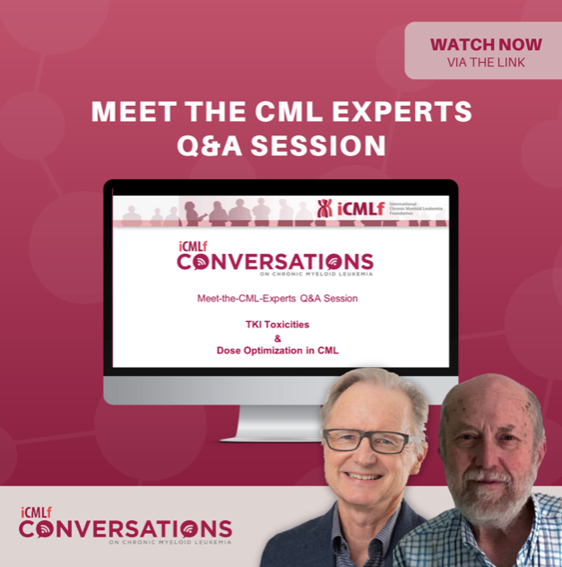 "Should patients switch TKIs periodically to reduce toxicity impact?” Watch as CML experts Professors Tim Hughes &amp; Jeff Lipton answered this and other #CML management questions during our latest iCMLf Conversation: bit.ly/3riJjX4