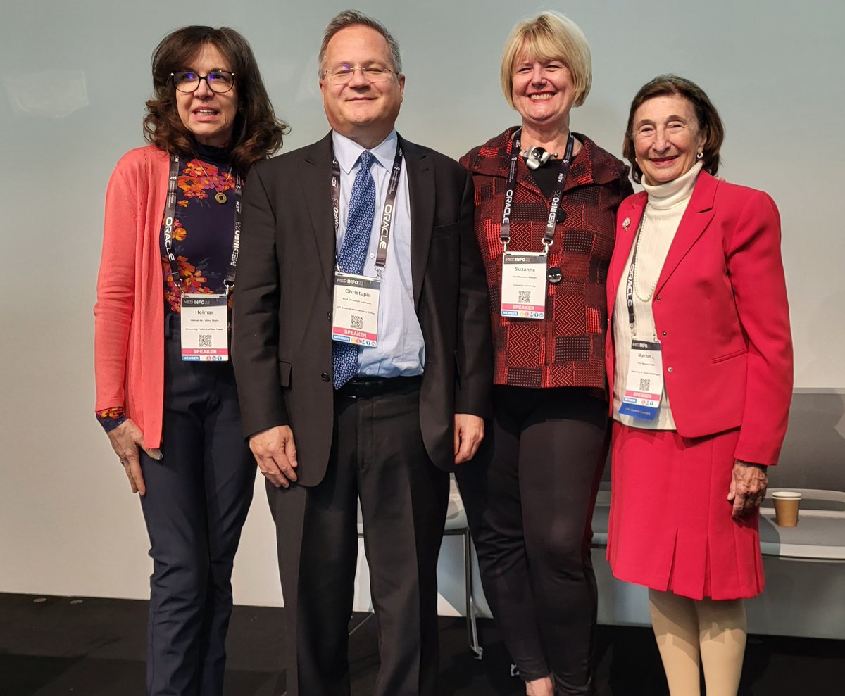#scientific #publications #medinfo23 Inspiring panel discussion <a href="/MedInfo23/">MedInfo 2023</a> with excellent editors <a href="/JAMIAEditor_Sue/">Suzanne Bakken</a>  <a href="/culehmann/">Christoph U Lehmann, MD, FAAP, FACMI, FIAHSI🇺🇦🌻</a> <a href="/heimarfm/">Heimar F. Marin</a> and the one and only Dr. Marion Ball. @tiha_uef @uef_stj  <a href="/UniEastFinland/">University of Eastern Finland</a>