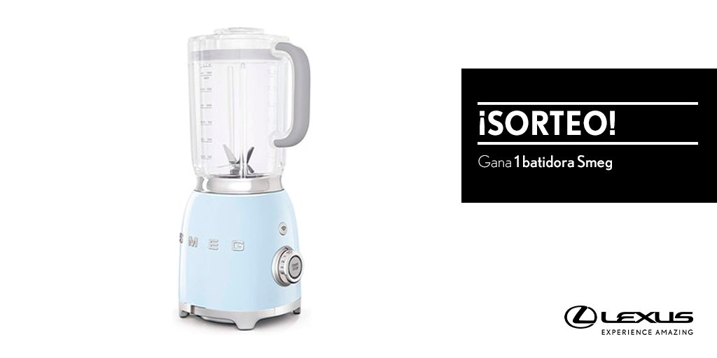 SORTEO | Haz RT y consigue una batidora Smeg de #LexusUtility Bases Legales: fal.cn/3zKwd