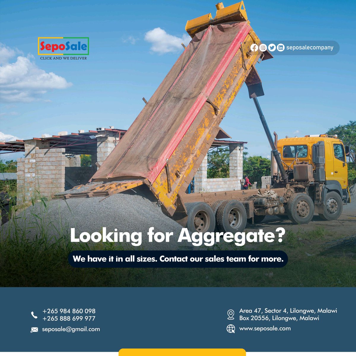 seposalecompany's tweet photo. We are here to serve your aggregate needs!!
#Seposale
#Buildingbetter https://t.co/C0gktbQskk