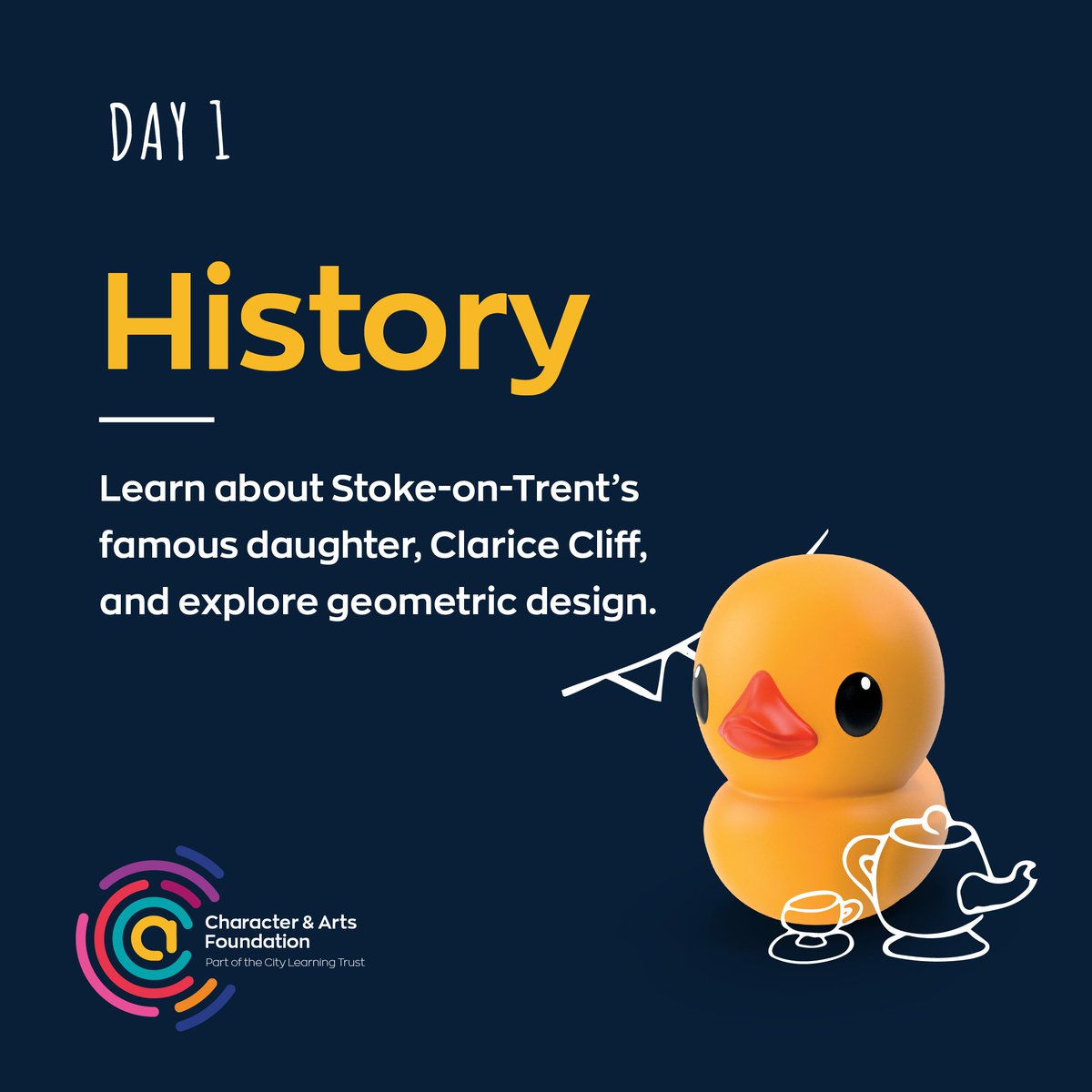 And we're off!

It's the start of our C&amp;A Launch Week, and today we're going quackers for Stoke’s HISTORY 🦆

Last-minute resource check? You can download them below 👇

📚 citylearningtrust.org/character-and-…

#CandAatCLT #CandAHistory