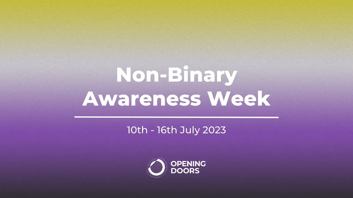 Happy Non-Binary Awareness Week! 💛 🤍 💜 🖤 

This week is a celebration of Non-Binary identities and people, and a chance to raise awareness and spark conversations creating change for the better.

#nonbinaryawarenessweek #lgbtqover50 #lgbtqlondon #lgbtqcharity