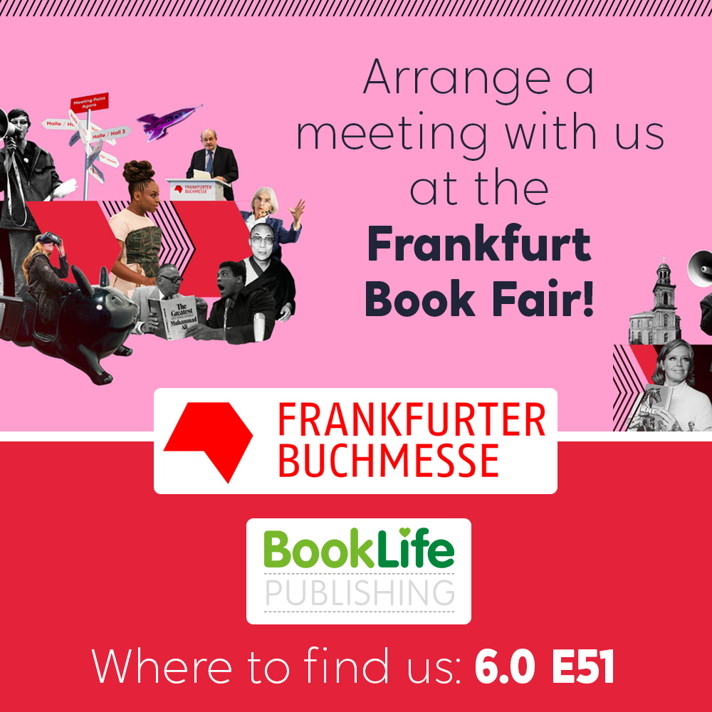 BookLifeSocial's tweet photo. We are delighted to tell you we have a stand at Frankfurt Book Fair this October! Arrange a meeting with us by contacting Harriet at harriet@booklife.co.uk or come and find us at stand number 6.0 E51! #FrankfurtBookFair https://t.co/KSQ8sO8kYA