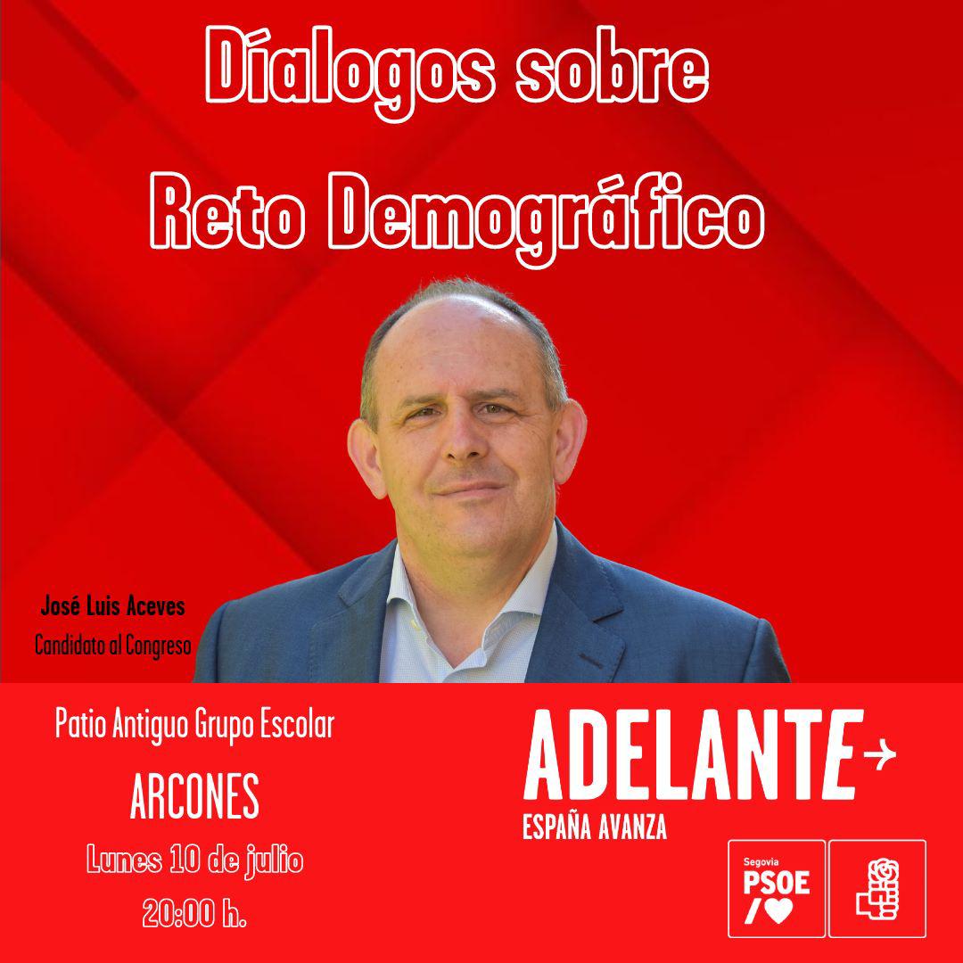 PSOEdeSegovia's tweet photo. 📌#AgendaCampañaPSOESegovia 📅
👉A las 20h José Luis @JLAceves participa en #Arcones en un Diálogo sobre Reto Demográfico y @LirioMartin visita #Villacastín
#EspañaAvanza
#SegoviaAvanza
#VotaPSOE https://t.co/ALXO92kODD