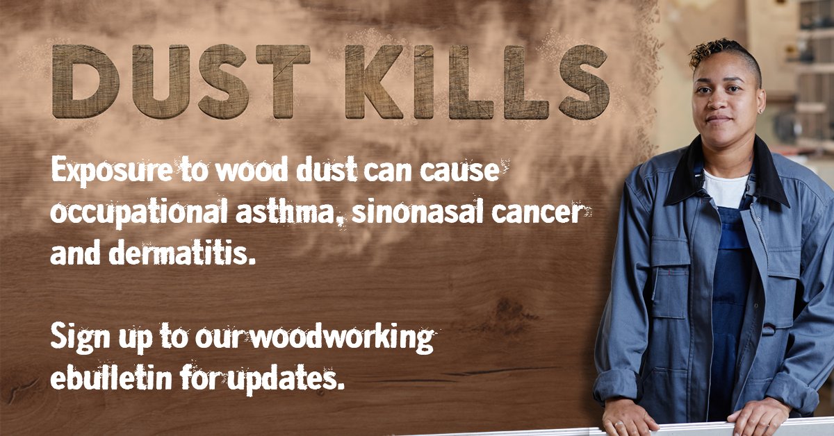 Wood dust can cause occupational asthma and cancer if the risks are not controlled. Don't risk your workers' health, review your control measures today to ensure they are protected. Sign up to our ebulletin for updates: public.govdelivery.com/accounts/UKHSE… #Woodworking #WoodDust