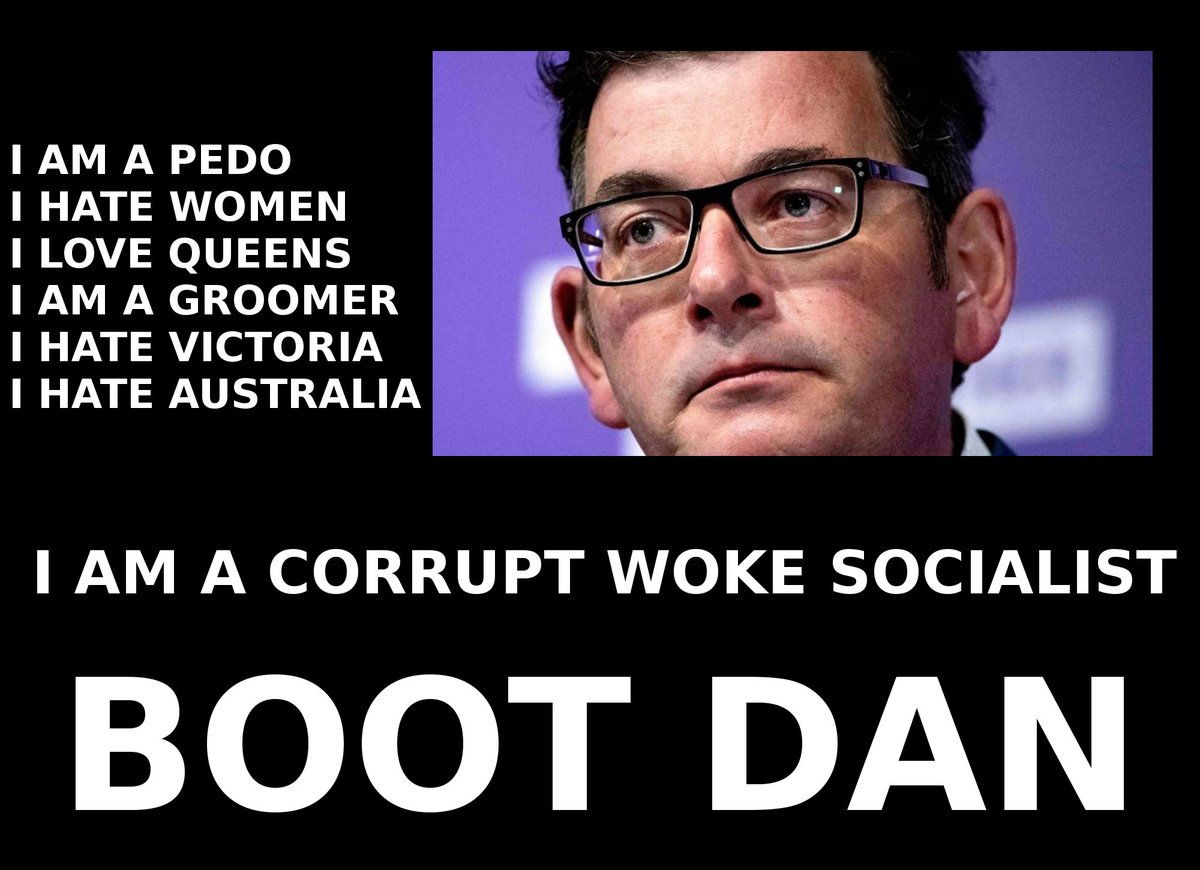 freedom4UU's tweet photo. @John92318516 @ChristyDanFan @DanielAndrewsMP #speaKout #kickdanout
The eyes of CORRUPTION.
This grub has run Victoria into the ground.
Vic state debt $170 billion & climbing. Interest payments forever. Victoria on the brink of bankruptcy.
@DanielAndrewsMP the woke socialist dog king.
Check what a dog king is. https://t.co/5io07Tm0pu