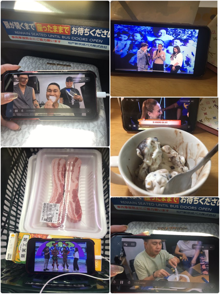 MarilenMickey's tweet photo. ๐Kahit commercial tuloy-tuloy walang lipatan pagktapos mag #Mcdo sakay bus mamalengke kasama ko parin #EAT #SolidTVJ #LegitDabarkads Pag-uwi icecream #LEGIT nkakaiyak Luv u all๐๐ผโฃ๏ธ #TVJ #TVJonTv5 #Vortas5 kahit busy tutok parin๐ #OriginalEatBulaga44yearsDabarkads https://t.co/RmHSiEDhJx