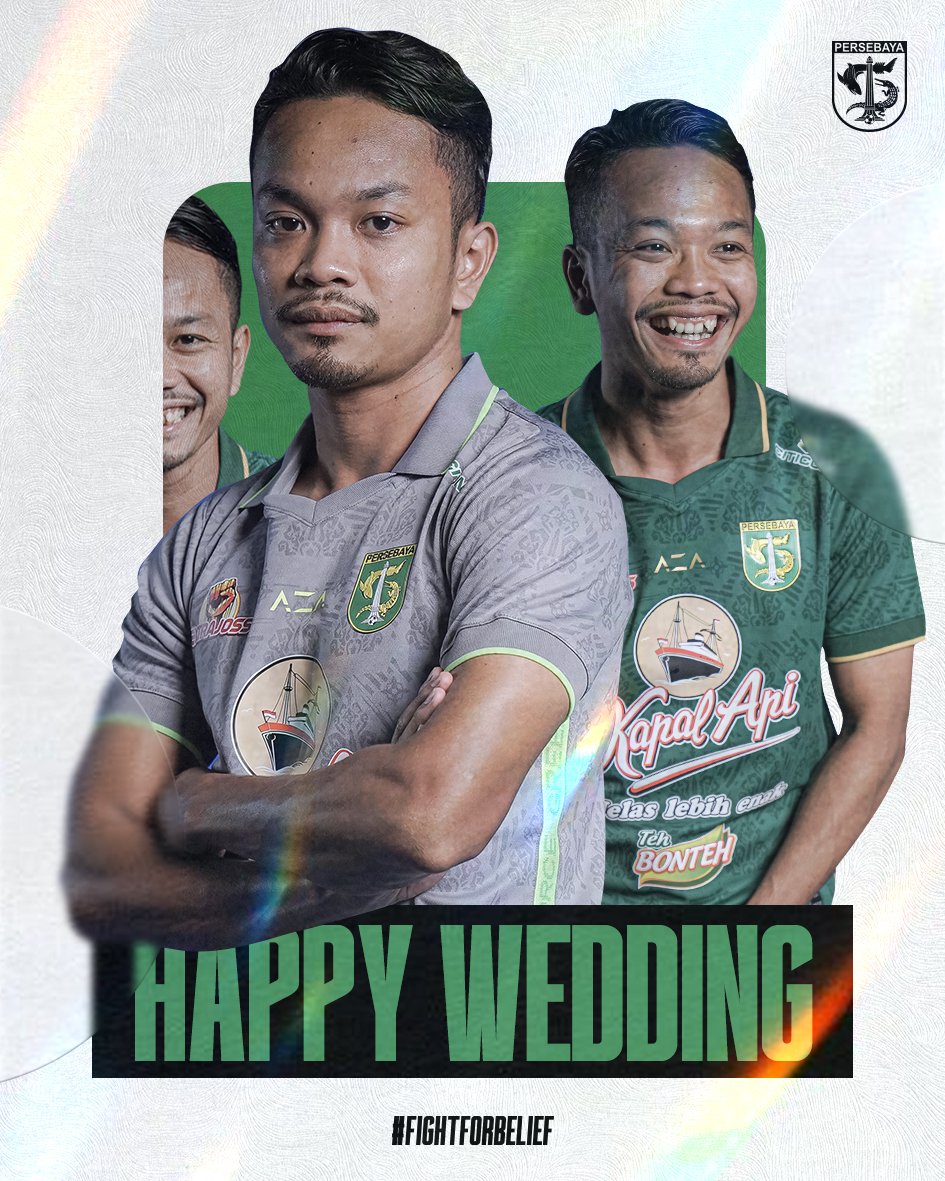 persebayaupdate's tweet photo. Selamat menempuh hidup baru #Le96end Muhammad Hidayat
Semoga menjadi keluarga yang sakinah mawadah wa rahmah
Aamiin
Congratulations ๐
#persebaya #FightForBelief https://t.co/Sy1rPtAAwd