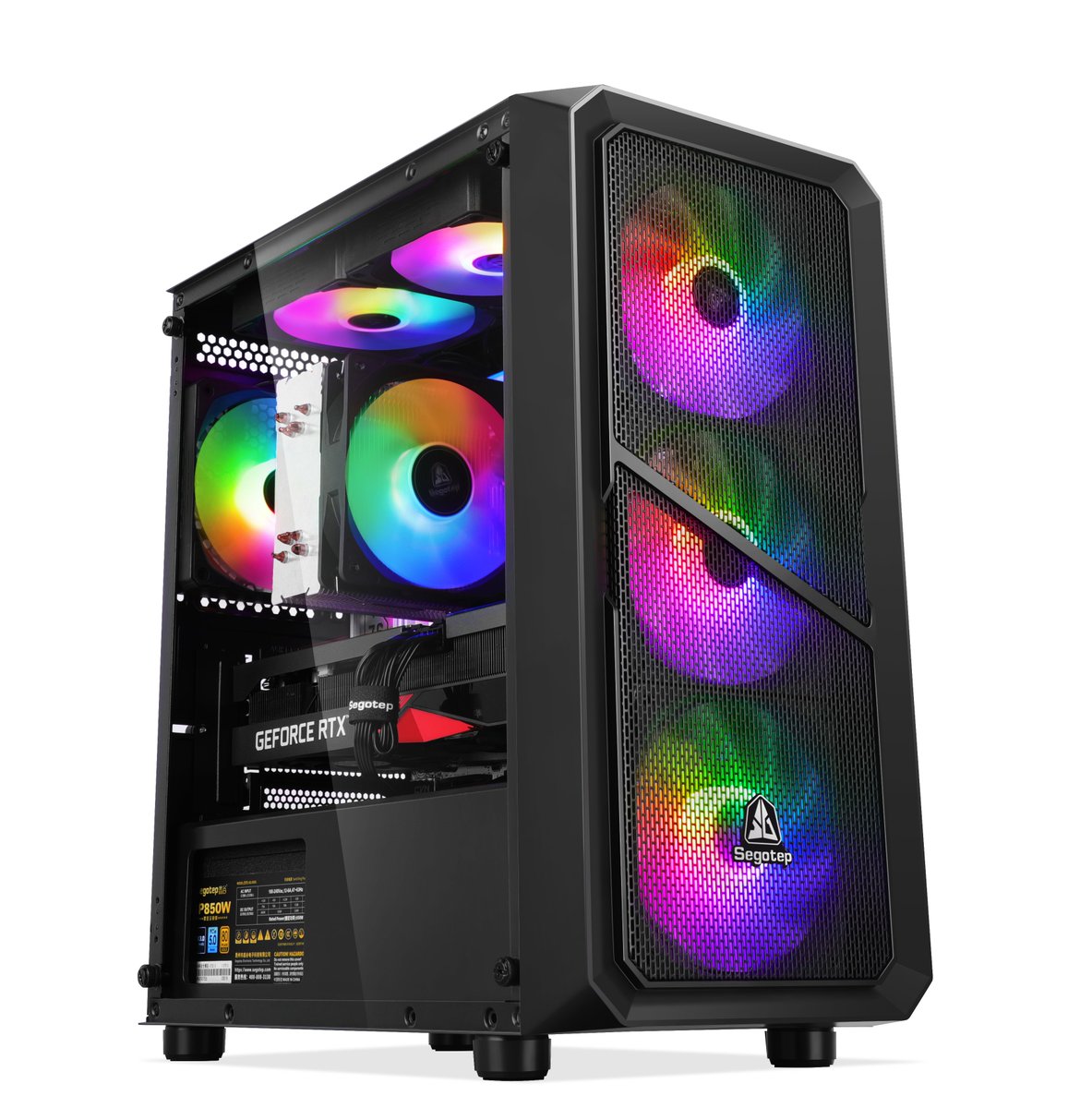 HSegotep's tweet image. A perfect fit for your desk!
Segotep Cyber S1, supporting 240 water cooler top-mounted and full mesh front panel, small size case with big gaming capability.

#Segotep #Gamingcase #Desktoppc #MATX #meshpanel