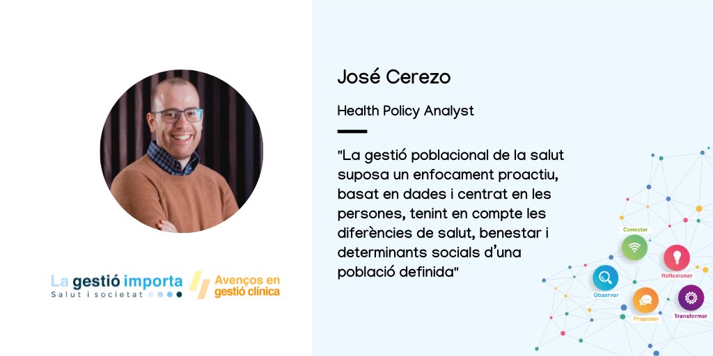 Societat de Gestió Sanitària (@gestiosanitaria) on Twitter photo "La gestió poblacional de la salut suposa un enfocament proactiu, basat en dades i centrat en la persona, tenint en compte diferències de salut, benestar i determinants socials d’una població definida"
Per <a href="/JosCerezo14/">José Cerezo</a> a l'Observatori #Lagestióimporta
👉 tuit.cat/fnJ8j "La gestió poblacional de la salut suposa un enfocament proactiu, basat en dades i centrat en la persona, tenint en compte diferències de salut, benestar i determinants socials d’una població definida"
Per <a href="/JosCerezo14/">José Cerezo</a> a l'Observatori #Lagestióimporta
👉 tuit.cat/fnJ8j