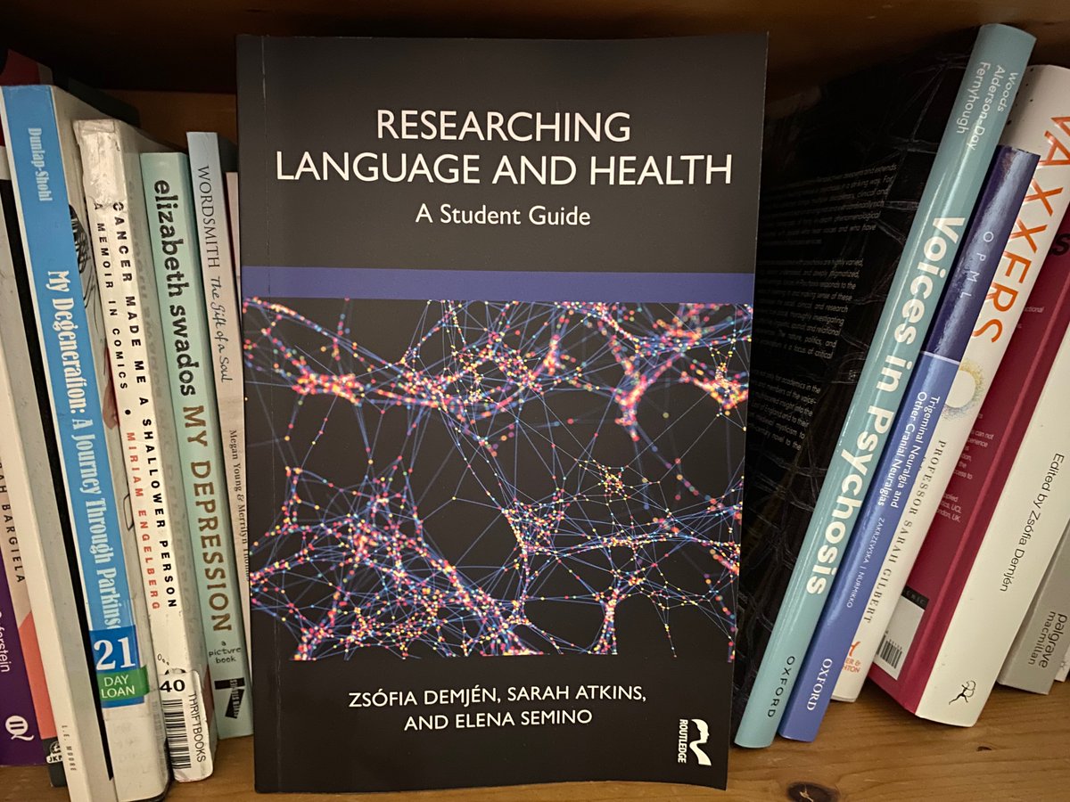 elenasemino's tweet image. New addition to your health communication bookshelf out today: Researching Language and Health: A Student Guide - by @ZsofiaDemjen, Sarah Atkins and myself
routledge.com/Researching-La…