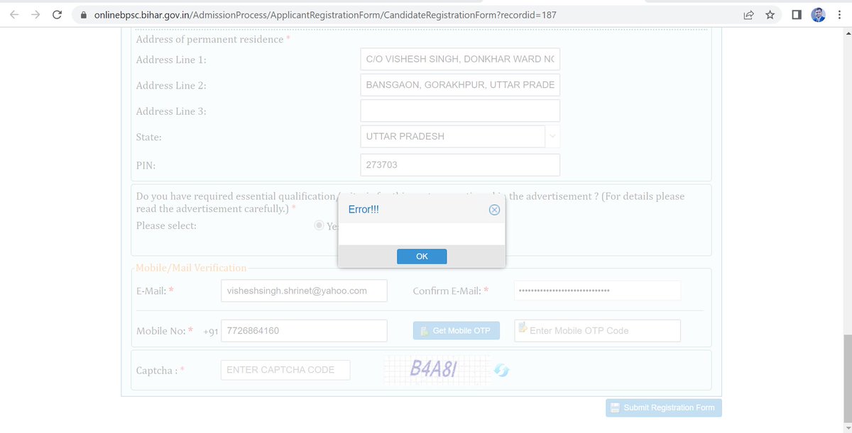 Vishesh_Singh's tweet image. No still not we are facing the same also unable to do new registration, not getting OTP for new registration.

#BMSC