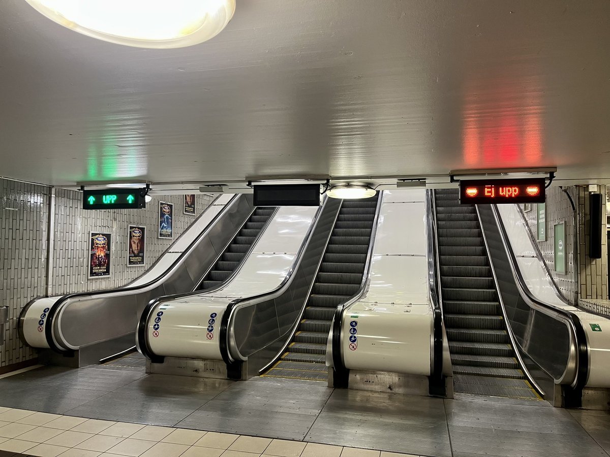 Seems odd for Stockholm to segregate escalators for people from Yorkshire and those who aren’t.