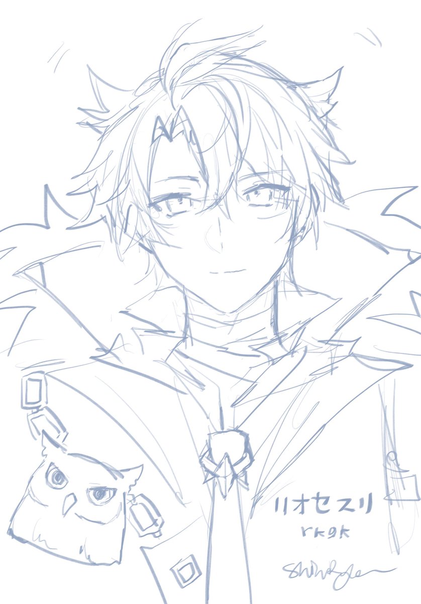 kiyomagenta's tweet photo. リオセスリの髪は🦉��クロウに似ていて、かわいい❤️ https://t.co/dRgdWcDdkH