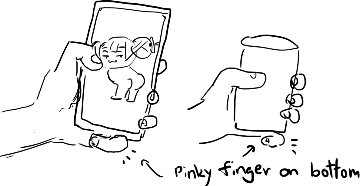 not sure is me or does people holding cup and phone with pinky finger as base support? 