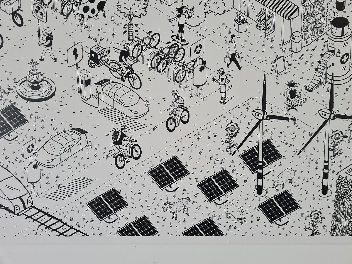 😌💤 Wovon Kinder träumen - sicher Rad fahren 🌱🚲🦉💦 Das Wimmelbild von Leopold Maurer im Climate Lab zeigt die Stadt der #Kinderträume 👉 hubs.la/Q01WRGKv0 Die Stadt ist voller #Fahrräder und sicherer #Radwege. Denn Kinder möchten auch mobil sein. @klimaaktiv @VCOE_AT