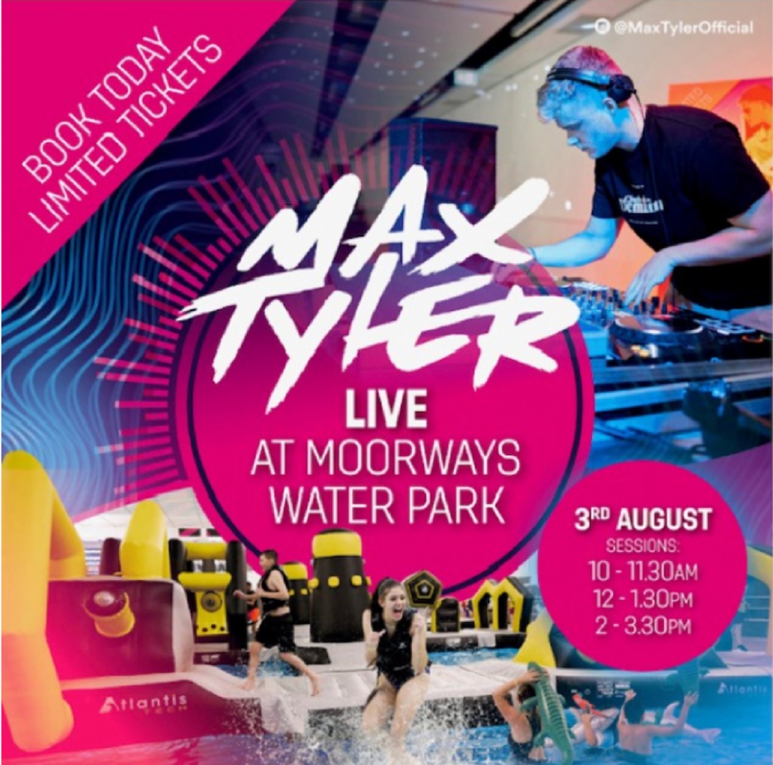 🎵 <a href="/maxtofficial/">Max Tyler</a> Live at Moorways Water Park

📅 3 Aug

Get ready to dance, cool off, and have a blast with friends and like-minded party enthusiasts!

Book your tickets here ⬇️
ow.ly/SueY50P515O

#DerbyUK #aintnopartylikeapoolparty