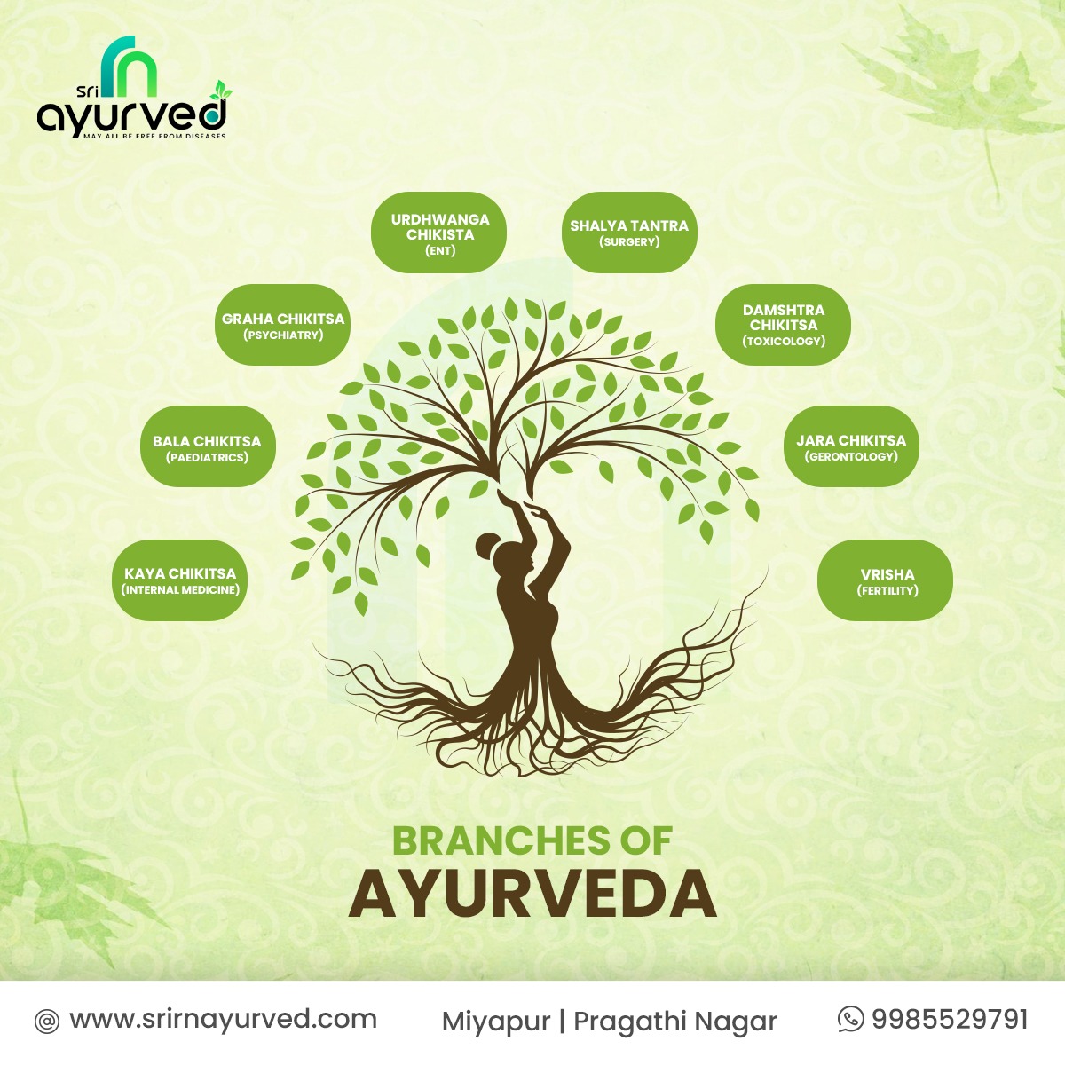 Eight well developed clinical branches of Ayurveda. It's also called as Ashtanga Ayurveda; Let's check allied aspects of medicine and health;
#srirnayurved #ayurvedic #ayurvediclifestyle #ayurveda #ayurvedictreatments #astanga #ashtangi #ayurvedicmedicine #holistichealth