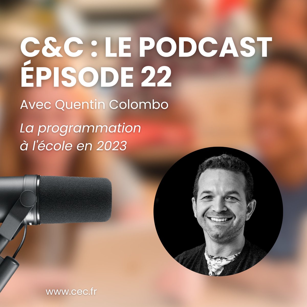 cec_fra's tweet photo. La #programmation à l'école est un réel sujet d'avenir : ça tombe bien, c'est le thème de notre épisode 22 du podcast C&amp;C avec @colombo_quentin 😊 

Épisode de 13 minutes à découvrir :

Sur Apple Podcast : https://t.co/cAYw8g7ZYu 🎧
Sur Spotify : https://t.co/FGzAnJwMIJ 🎧 https://t.co/AVlC7c9Bd9