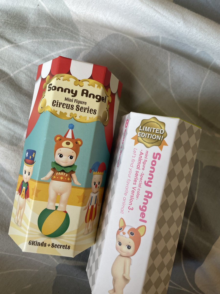 pichitae's tweet photo. WTS LFB Sonny Angel Set
• bought each for 650! selling for lower
• 580 each, discount if getting both
• OPENED BOX, SEALED FOIL
• RFS: opened the wrong ones by accident 😭 
~ circus set, limited edition animal series v3 https://t.co/FxqEcwCgJ0