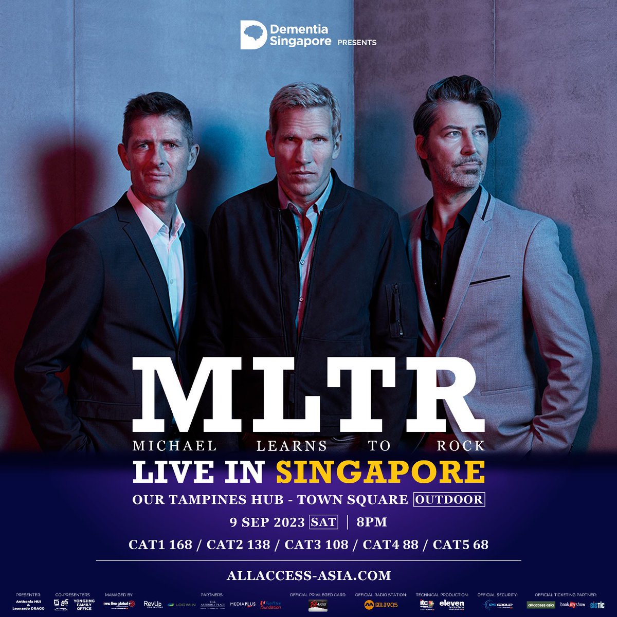 LIVE IN SINGAPORE 🤩 We are excited to announce that we will come to Singapore on September 9! We hope to see you there 🙏🏻 💙 MLTR - - - #MLTR #livemusic #concert #singapore #michaellearnstorock