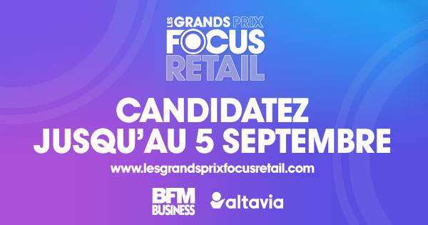 🏆 [LES GRANDS PRIX FOCUS RETAIL] BFM Business et ALTAVIA s’associent pour célébrer l'excellence et l'innovation dans le secteur du commerce ! Vous avez jusqu'au 5 septembre pour déposer votre candidature parmi ces cinq catégories :