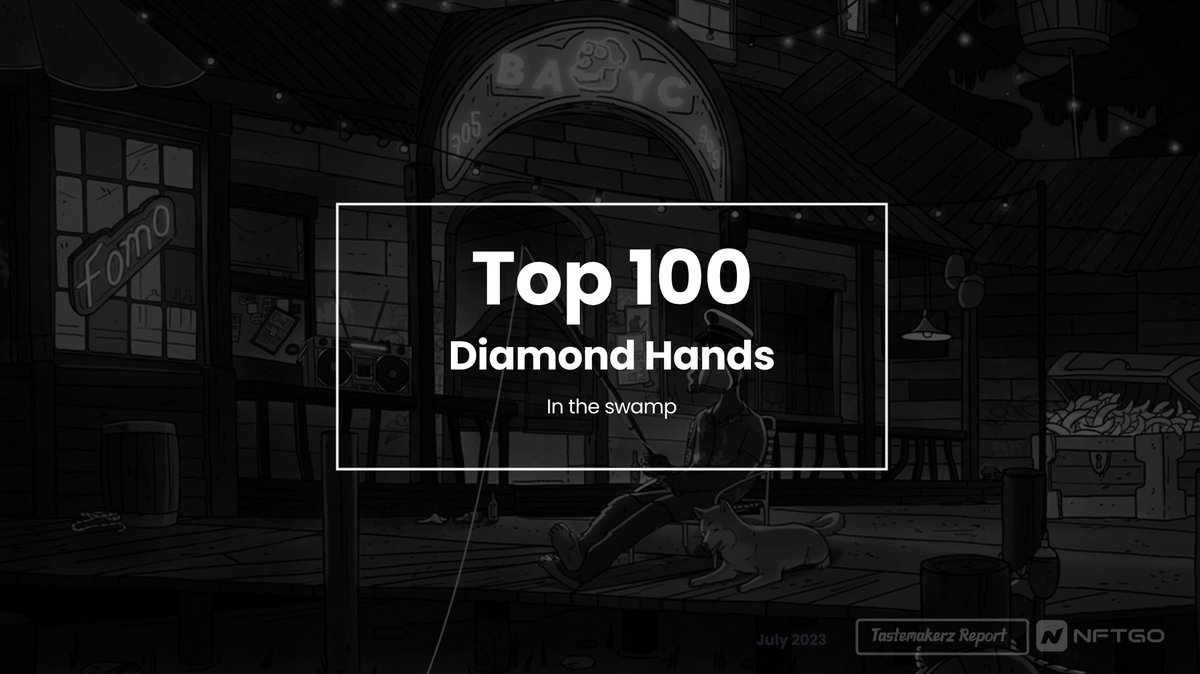 [Top 100 Diamond Hands in the Swamp]

Curtis held his fishing rod for 2 years. Guess who else is holding strong? We've teamed up with NFTGo to showcase these unshakeable diamond hands 💎🤲