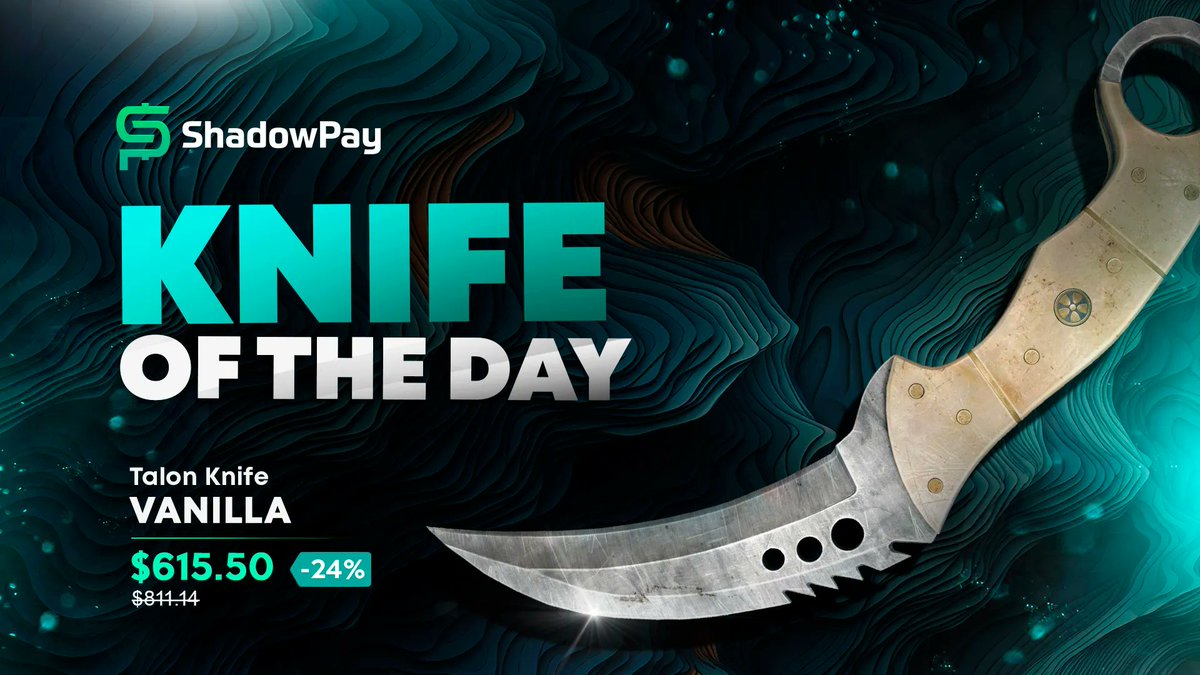 A nice Talon Knife for a nice price 😏 Come check it out here - shadowpay.com/en/item/533284… #csgo #csgoskins #shadowpay #shadowpaycom #csgotrades #counterstrike #csgoskin #csgoknife #csgogiveaway #csgogiveaways #gaming #esports #source2 #csgo2 #csgocase #csgocases