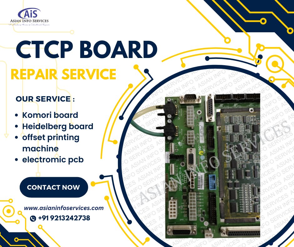 asianinfo_asian's tweet image. Asian Info Services is your trusted partner for top-notch CTCP board repair services Experience excellence in repair services with Asian Info Services in Delhi.
#asianinfosevice #ctcpboard #electronicpcb
#offsetmachinerepair #printingmachinerepair #offsetpartsservicesindelhi