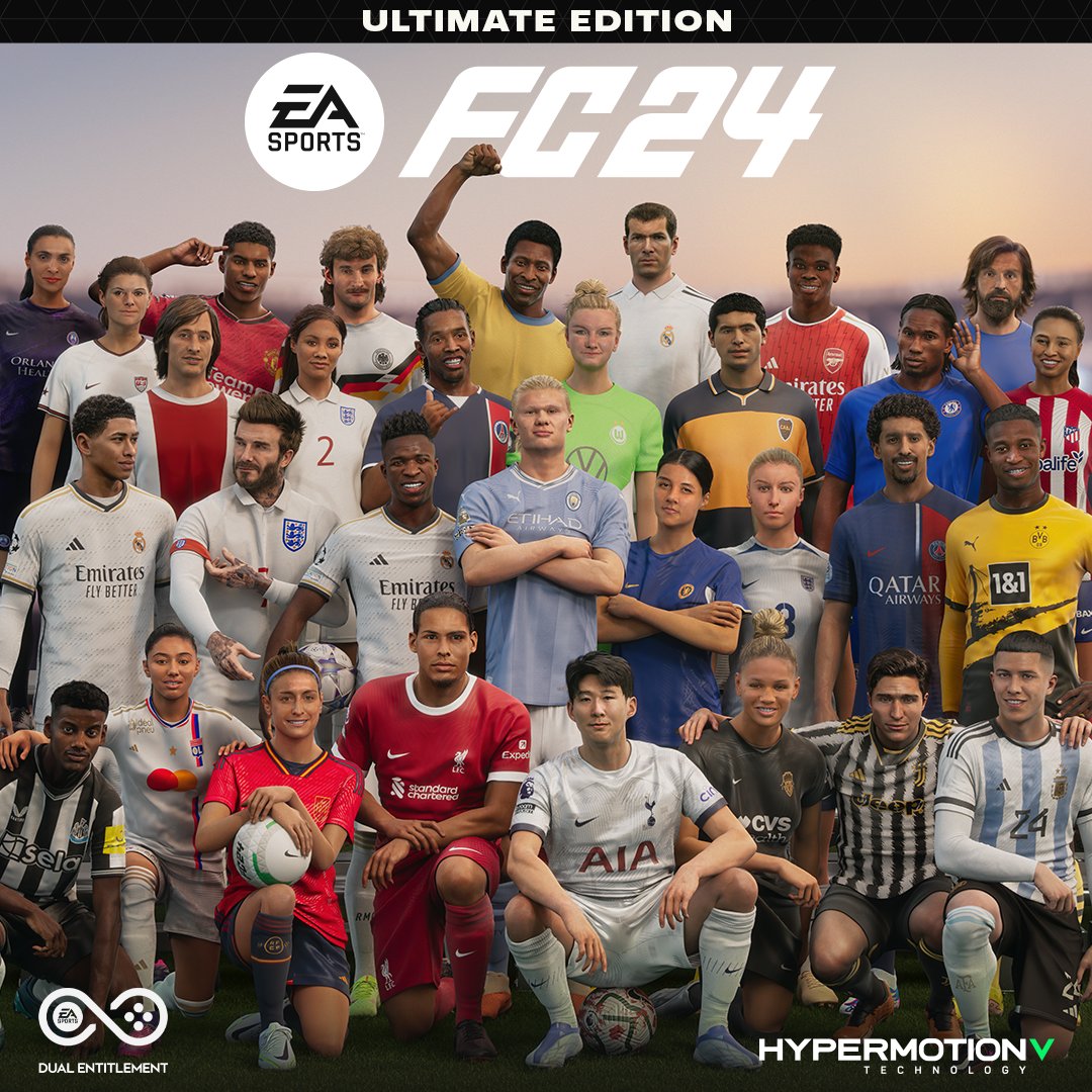 The stars of The World’s Game are in the club. Presenting the #FC24 Ultimate Edition Cover #EASPORTSFC