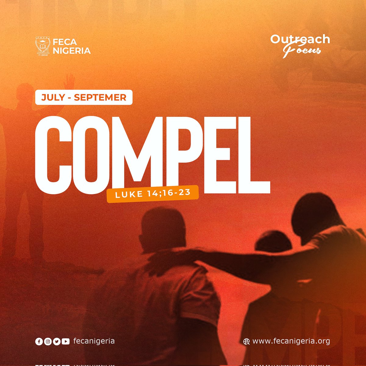 Feca_Nigeria's tweet photo. In this quarter, we are mandated to compel men to the kingdom.
As we reach out to schools and young persons on the streets, the compelling force is made available and many are established in the kingdom of God.
Visit https://t.co/M71PzOj2Da
#OutreachFocus
#FECANIGERIA https://t.co/frjPnbdmMY
