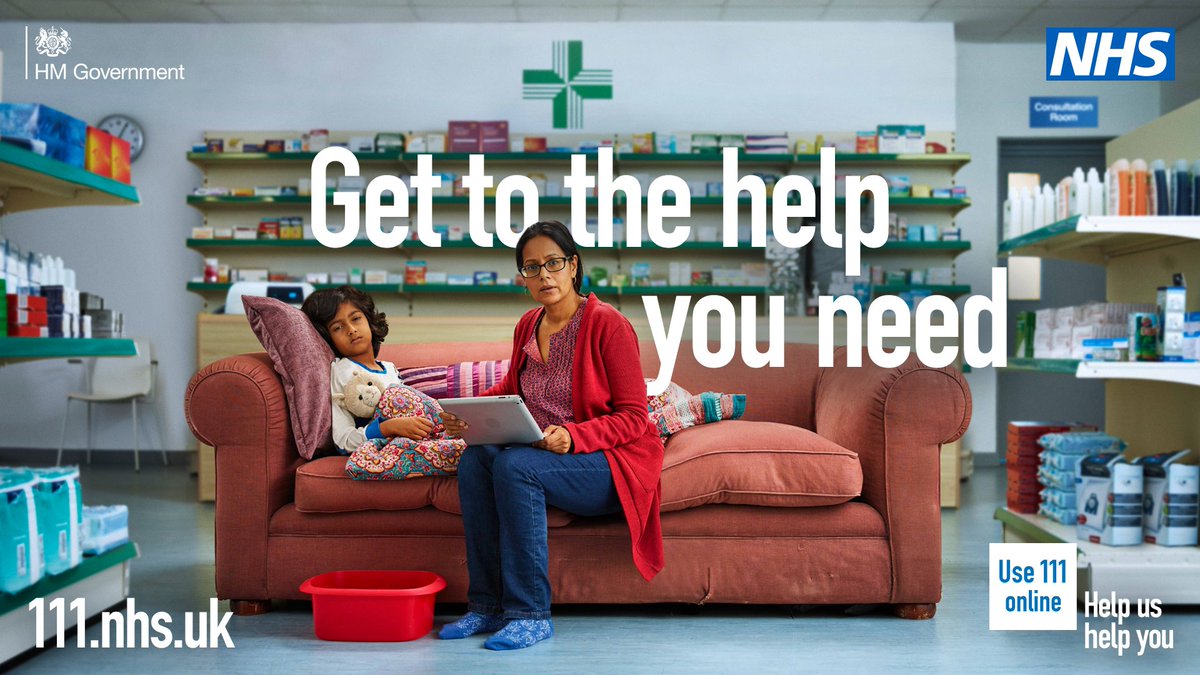 Need medical help? Use 111 online to get assessed and directed to the right place for you, like a consultation with a pharmacist.

➡️ 111.nhs.uk