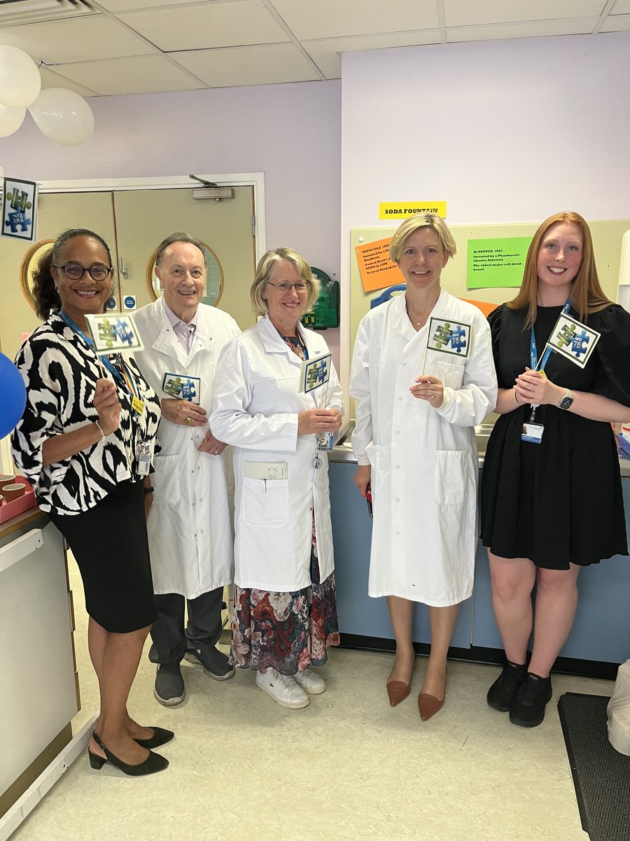As our NHS 75 celebrations draw to a close, we'd like to thank all staff and patients who got involved in our #NHS75 Best Dressed competition and decorated their areas 😍 

Well done to Fern Ward and Pharmacy department who were the winners from King George 👏🥳