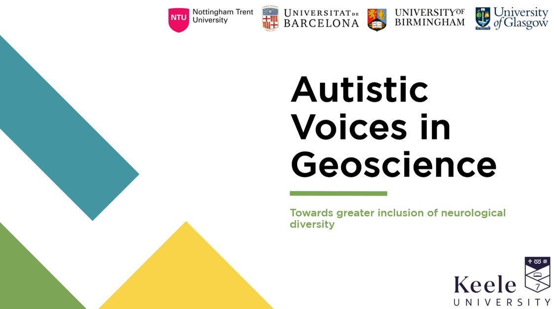If you're interested in #inclusion and #accessibility in #geoscience, I'll be sharing some authentic (and occasionally personal) experiences of #autistic people in #geoscience #HigherEd @goldschmidt2023 on Thursday 13th July at 08:00. 

#Goldschmidt2023 <a href="/KeeleUniversity/">Keele University 🐿️</a>