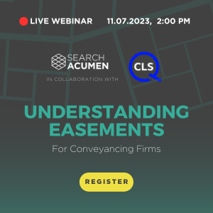 ⌛ One more day to go...

Join us on tomorrow at 2:00 pm as we will be joined CLS. They will be divulging insights into the various types of easements and the approaches for dealing with them, featuring real case studies of CLS clients.

Sign up here - bit.ly/3JPcGXf