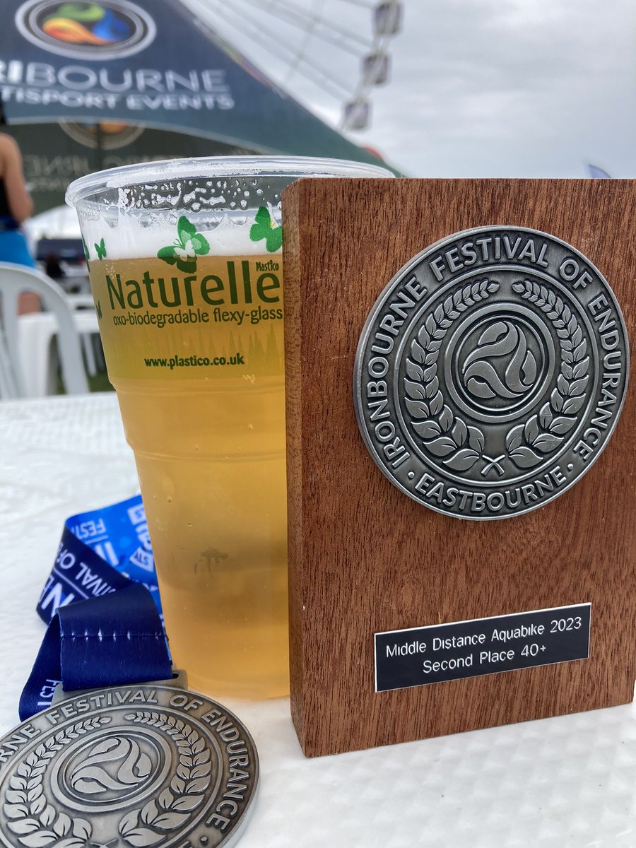 helsvarc's tweet photo. #MedalMonday #TrophyMonday
Jumping off the Pier again at Ironbourne Middle Distance for the Aquabike .. 2nd Age Cat Win ๐๐ฅ๐ฅณ
Also nice they classed me as the 40+ Age Group ๐
@HorshamAmphibi1
#Triathlon #fitoverfifty https://t.co/dd2O9mlJ0U