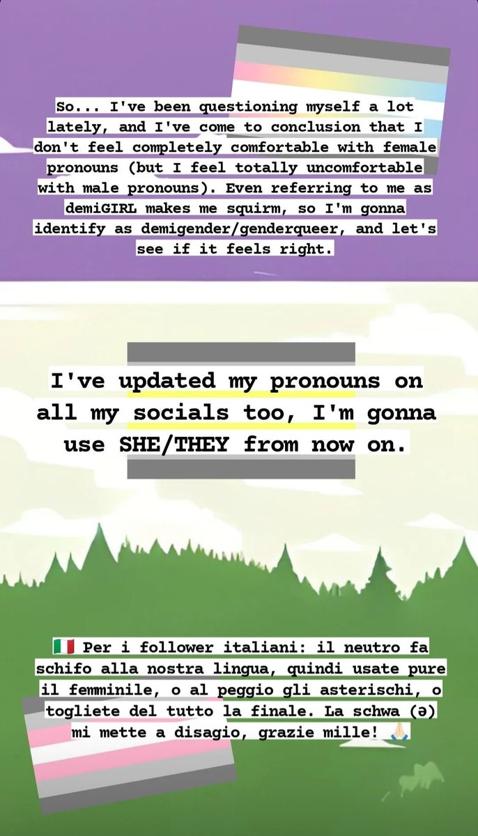 veg_hotwings's tweet photo. ☺️✌🏻
💜🤍💚
#shethey #genderqueer #demigender https://t.co/7lu8tV6ZFk