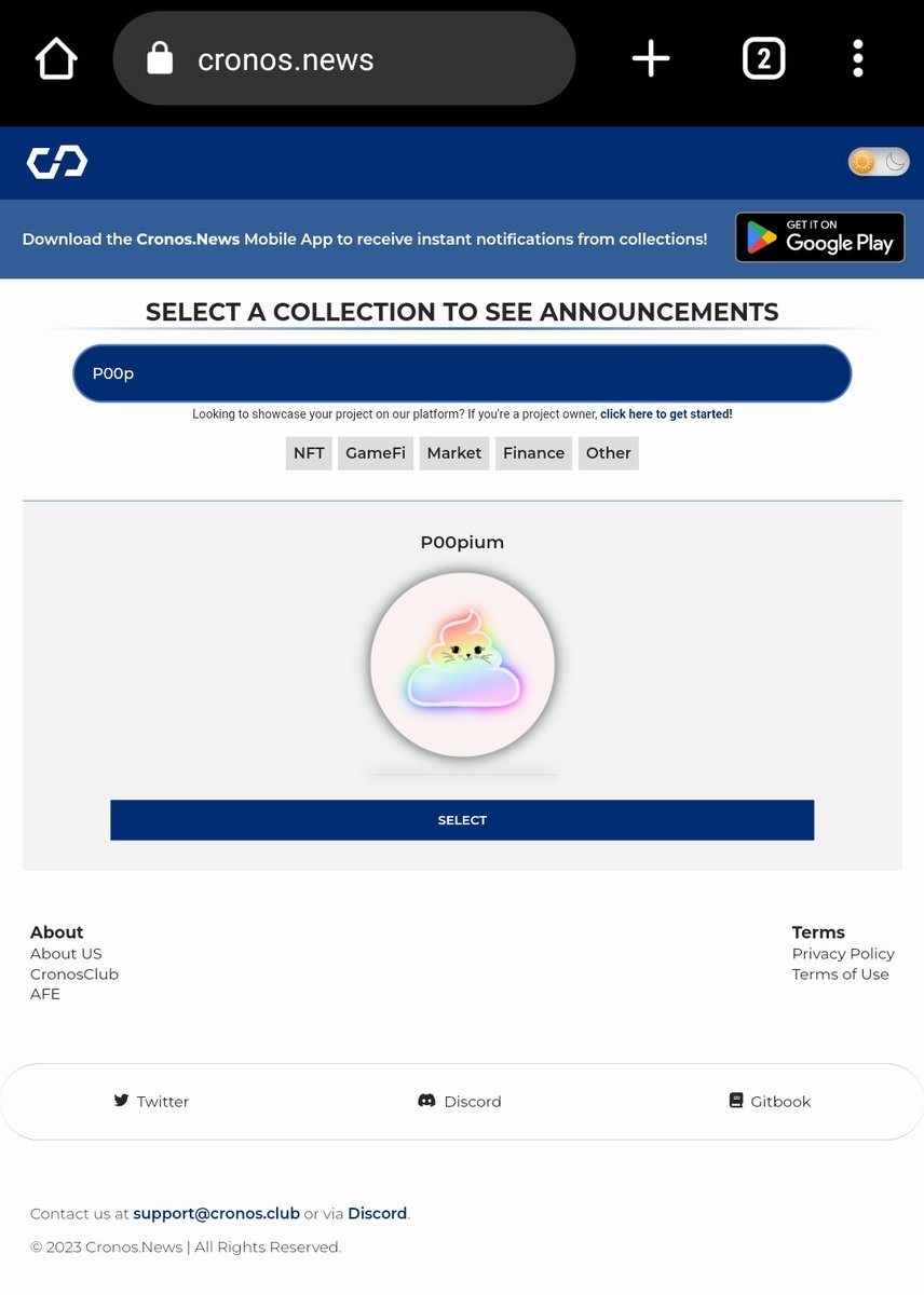 cronos.news/p00pium

Someone is watching us and tracking all the announcement we have 👀

We're listed on cronos.news and it's a great app to track all the projects you're involved✨
discord.gg/uUucJm97mB
<a href="/CronosNewsAFE/">Cronos News</a> <a href="/erectusNFT/">erectus.nft</a> @50_CRO <a href="/vicklein77/">Victoria</a> 

#CROFam