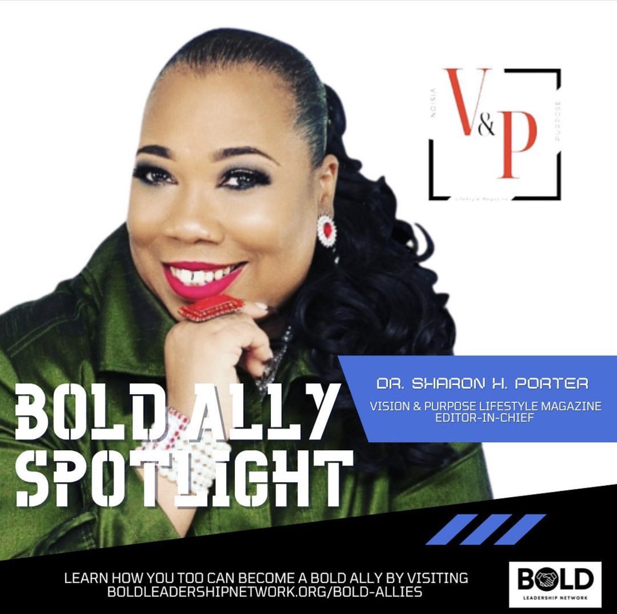 Commit to a BOLD Future by Becoming a BOLD Ally BOLD Ally Spotlight: @sharonhporter @DrSharonHPorter Learn how you too can become a BOLD Ally by visiting boldleadershipnetwork.org/bold-allies. #BOLDIsAChoice #NAESP23 #BOLDAllies #leadership #diversity #equity #inclusion #education #BIPOC