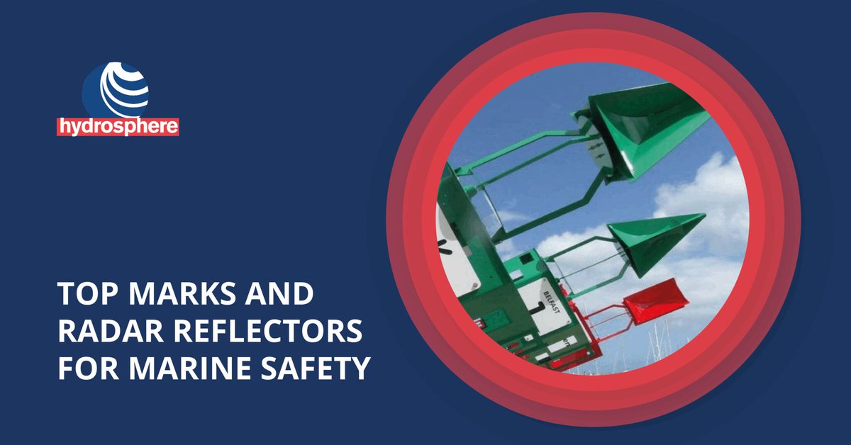 Hydrosphere offers a variety of top marks and #RadarReflectors to maximise the visibility of #Buoys and fixed structures.

Browse our selection in a range of sizes and configurations to suit all applications: bit.ly/42RRc2T.