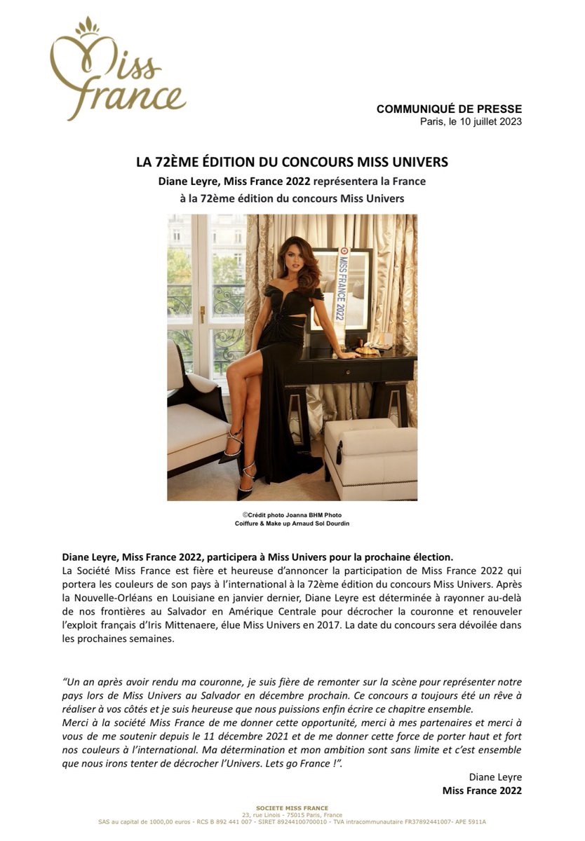 Miss France tweet media