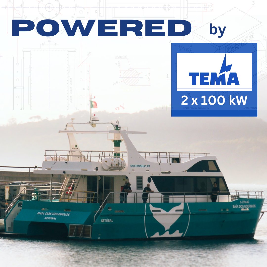The Eco-Catamaran(75 pax)  project was developed by @dolphinbaypt  team with marine engineers and builders in order to get to an ecological and responsible dolphin watching tours in Setúbal Bay(Portugal).