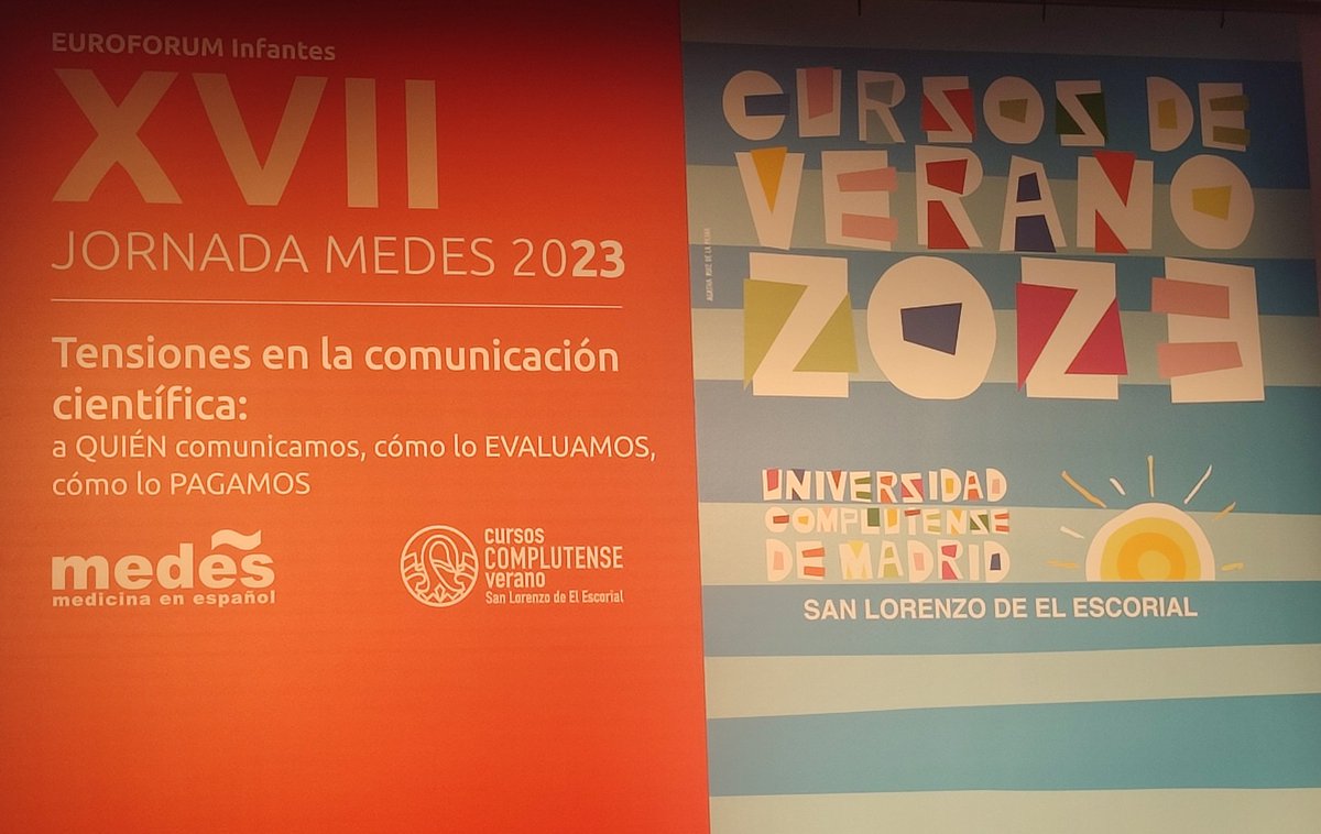 Mluisacarras's tweet photo. Comienza la XVII #JornadaMEDES con un programa muy interesante para la comunicación científica. Un año más en los cursos de verano de la #UCM https://t.co/t7feo1q8cL