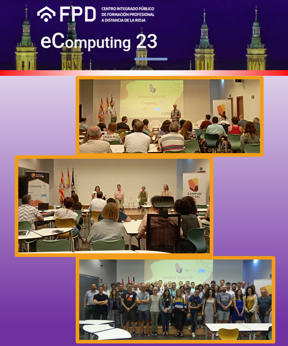 cipfpd_rioja's tweet photo. FPD Rioja participa en las VII Jornadas eComputing sobre la Enseñanza de la Informática en la FP a distancia celebradas en el Campus Digital de Aragón.
#fp #todofp #fprioja #educación #rioja #fpempresa #estudiafp #cursosonline #distance #education #online #informatica #spain https://t.co/hw4xGAqSNy